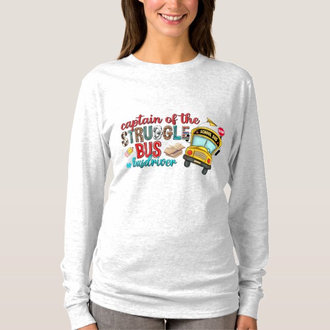 Camiseta Captain of the Struggle Bus Long Sleeve (Anverso)