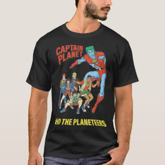 Camiseta Captain Planet Planeteers United Retro Logo 
