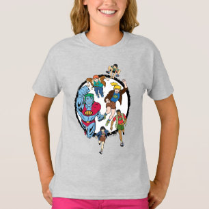 Camiseta Captain Planet y el gráfico del círculo de los pla
