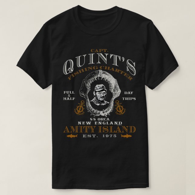 Camiseta Captain Quints Jaw Skull (Diseño del anverso)