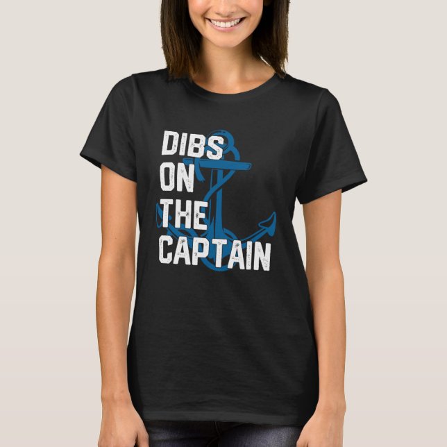 Camiseta Captain s Wife Dibs on The Captain (Anverso)