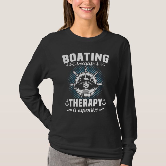 Camiseta Captain Sports Boat Sailing Sailing Boat Motor Boa (Anverso)
