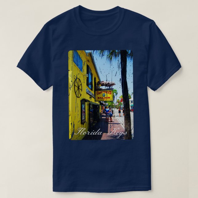 Camiseta CAPTAIN TONYS SALOON BAR FLORIDA KEYS TShirt (Diseño del anverso)