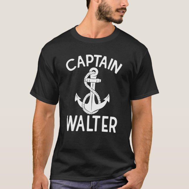 Camiseta Captain Walter Boat Ship Yachor Boating (Anverso)