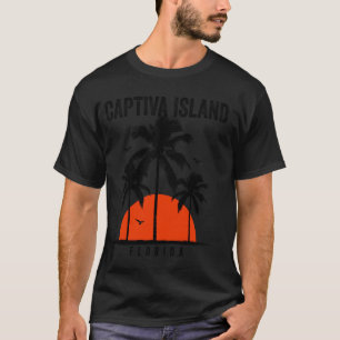 Camiseta Captiva Island Beach Florida Surfing Surfboard