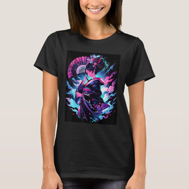 Camiseta Captivating Geisha Essence of Grace Graphic (Anverso)
