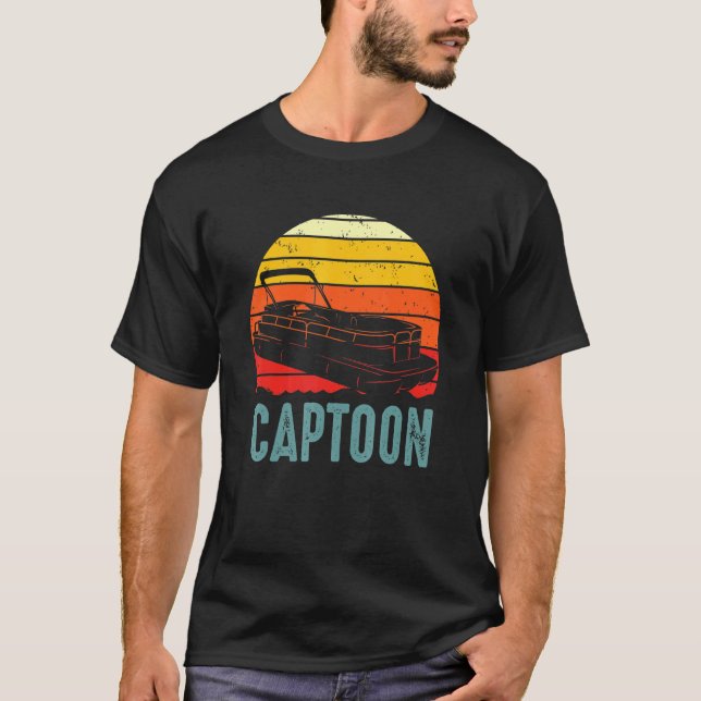 Camiseta Captón en bote Pontoon Tritoon Capitán Pontoon Bo (Anverso)