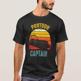 Camiseta Captón en bote Pontoon Tritoon Capitán Pontoon Bo