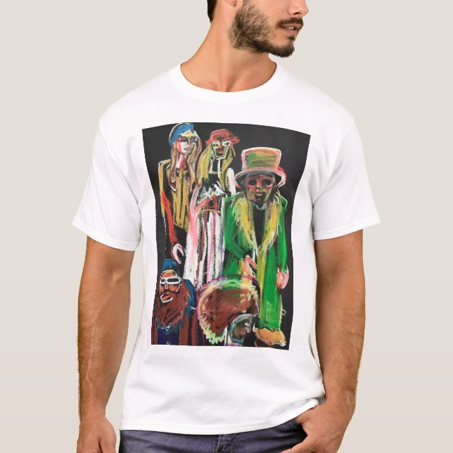 Camiseta Captqain Beefheart y su banda mágica [pizarra] (Anverso)