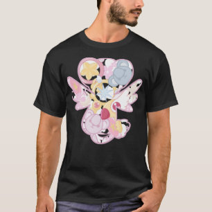 Camiseta Captura de cartón suave Sakura kerochan silueta ro