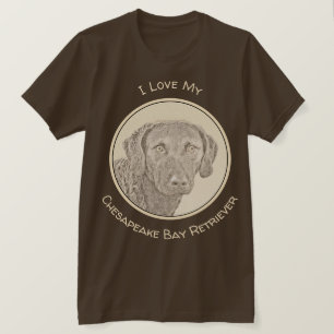 Camiseta Captura de la bahía de Chesapeake Pintando arte or