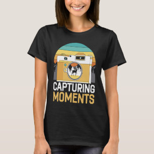 Camiseta Captura de Momentos Fotografía Cámara Imagen Foto