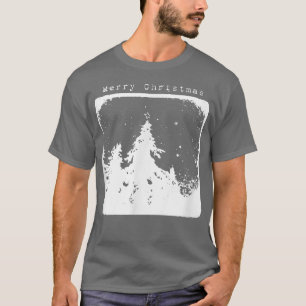 Camiseta Captura de nieve de árboles de siempre verde, Feli