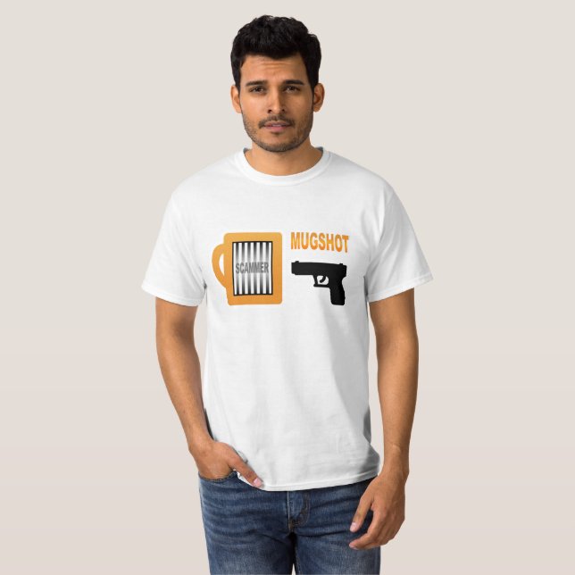 Camiseta Captura de pantalla de Scammer (Anverso completo)