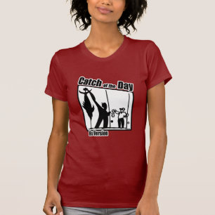 Camiseta Captura de pesca divertida del humor de la pesca