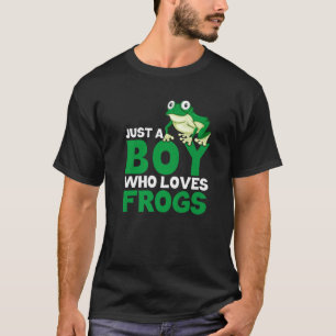 Camiseta Captura de ranas Solo un niño que ama las ranas
