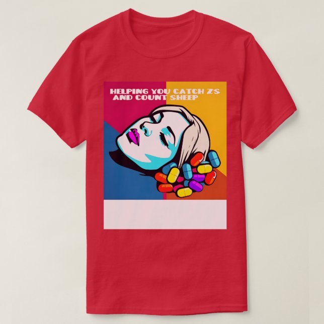 Camiseta Captura de Zs y recuento de ovejas TShirt (Diseño del anverso)