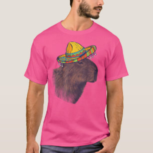 Camiseta Captura divertida de un animal con un sombrero de 