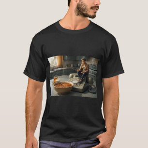Camiseta Captura enganchada - Ilustración de pez en un anzu