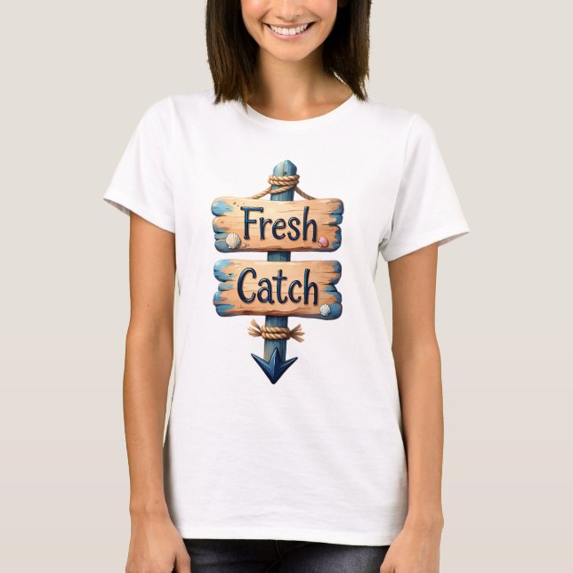 Camiseta Captura fresca, búsqueda caliente (Anverso)