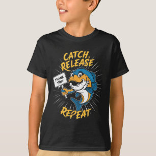 Camiseta Captura Y Liberación De Pesca Graciosa