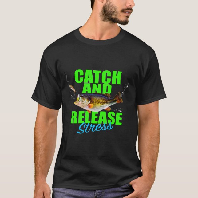 Camiseta Captura Y Liberación De Pescado De Estrés Para Hob (Anverso)