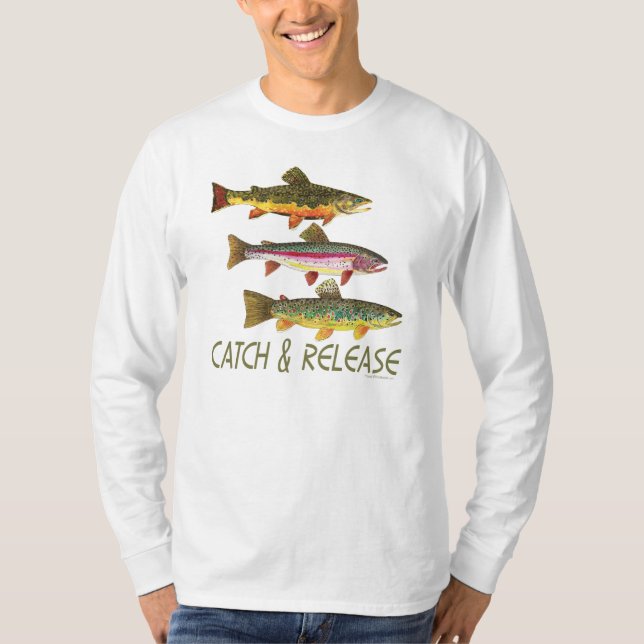 Camiseta Captura y liberación de truchas (Anverso)
