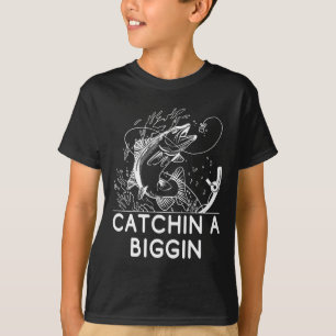 Camiseta Capturar a un pescador gigante cazando pescadores
