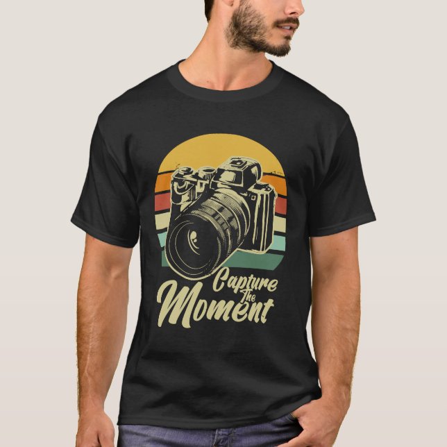 Camiseta Capturar El Momento Retro De La Fotografía De La C (Anverso)