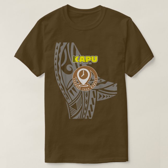 Camiseta Capu Coffee Badge Pin Drop (Diseño del anverso)