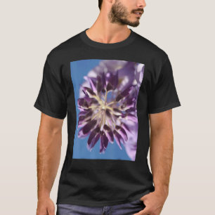 Camiseta Capullos de Flor de Wisteria Floribunda Púrpura y 