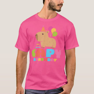 Camiseta Capy Birday Capybara Lover Gracioso Rodent Animal