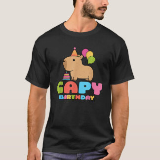 Camiseta Capy Birday Capybara Lover Gracioso Rodent Animal 