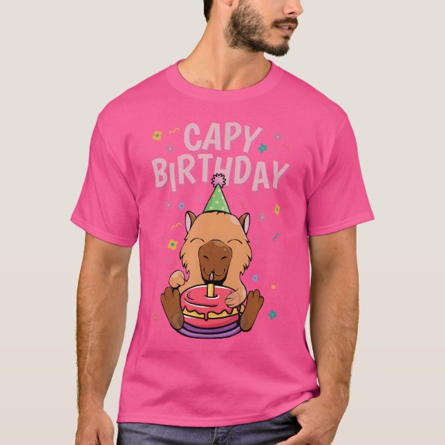 Camiseta Capy Birthday Capybara (Anverso)