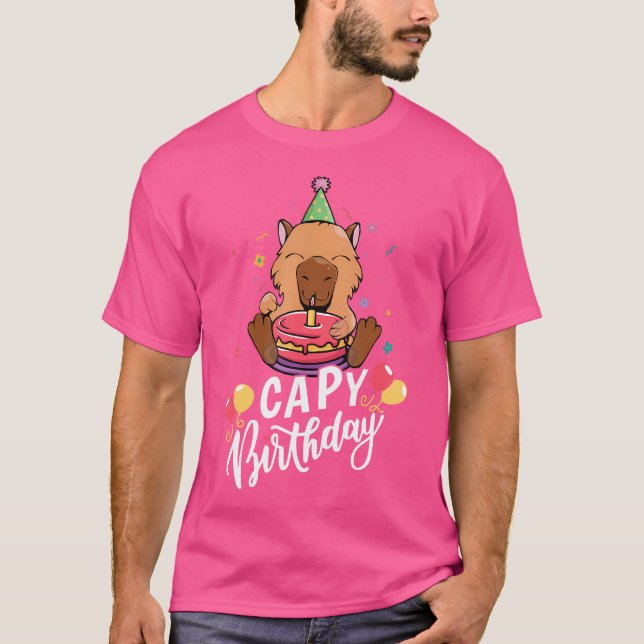 Camiseta Capy Birthday Capybara (Anverso)
