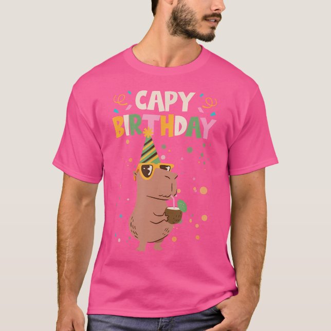 Camiseta Capy Birthday Capybara (Anverso)