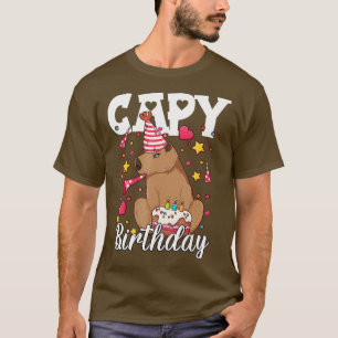 Camiseta Capy Birthday Capybara Plush Cappybara Capybara 