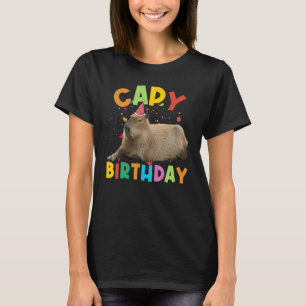 Camiseta Capy Birthday Funny Capybara Animales Niños Chicas