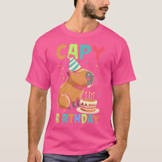 Camiseta Capy Birthday Funny Capybara Animales Niños Chicas