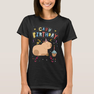 Camiseta Capy Birthday Shirt Funny Capybara Animales Boys G