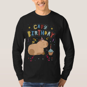 Camiseta Capy Birthday Shirt Funny Capybara Animales Boys G