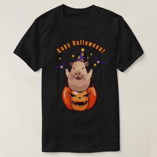 Camiseta Capy Halloween (Diseño del anverso)