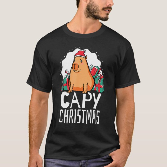 Camiseta Capy Navidad Capybara (Anverso)