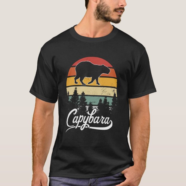 Camiseta Capy Retro Capy Capi de la Naturaleza de la Creatu (Anverso)
