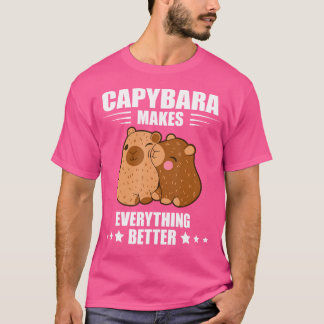Camiseta Capyb Funny hace todo mejor a Capybara Lover