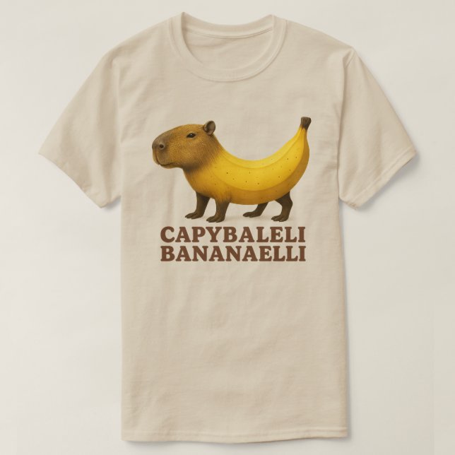 Camiseta Capybaleli Bananaelli - Italiano Brainrot Banana (Diseño del anverso)