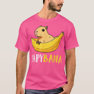 Camiseta Capybana Kawaii Banana Capybara