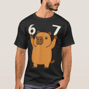 Camiseta Capybara 67 Meme Seis Siete Divertido
