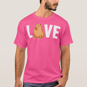 Camiseta Capybara Amor Agujero Hidrocoro Carpincho Cap