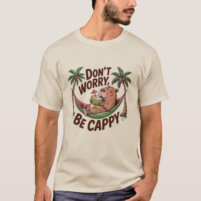 Camiseta Capybara Be Happy (Anverso)